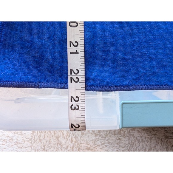 VTG Y2K Giorgio Armani Cashmere Camisole Cobalt Blue 42 Luxury Minimalist Cozy - Picture 8 of 10